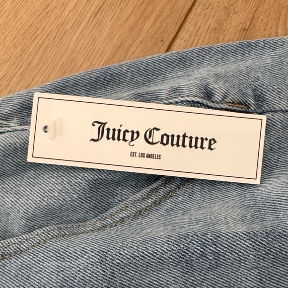 Juicy Couture Denim wide leg jumpsuit. NWT SZ XS - Picture 2 of 9